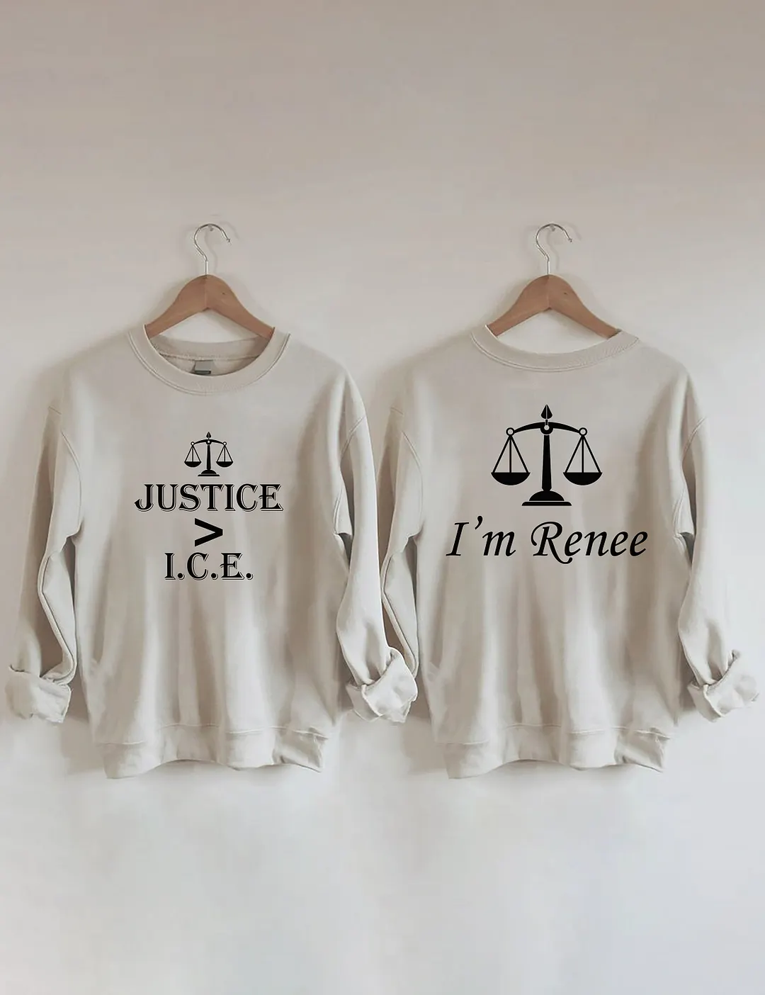 Justice Greater Than ICE Sweatshirt