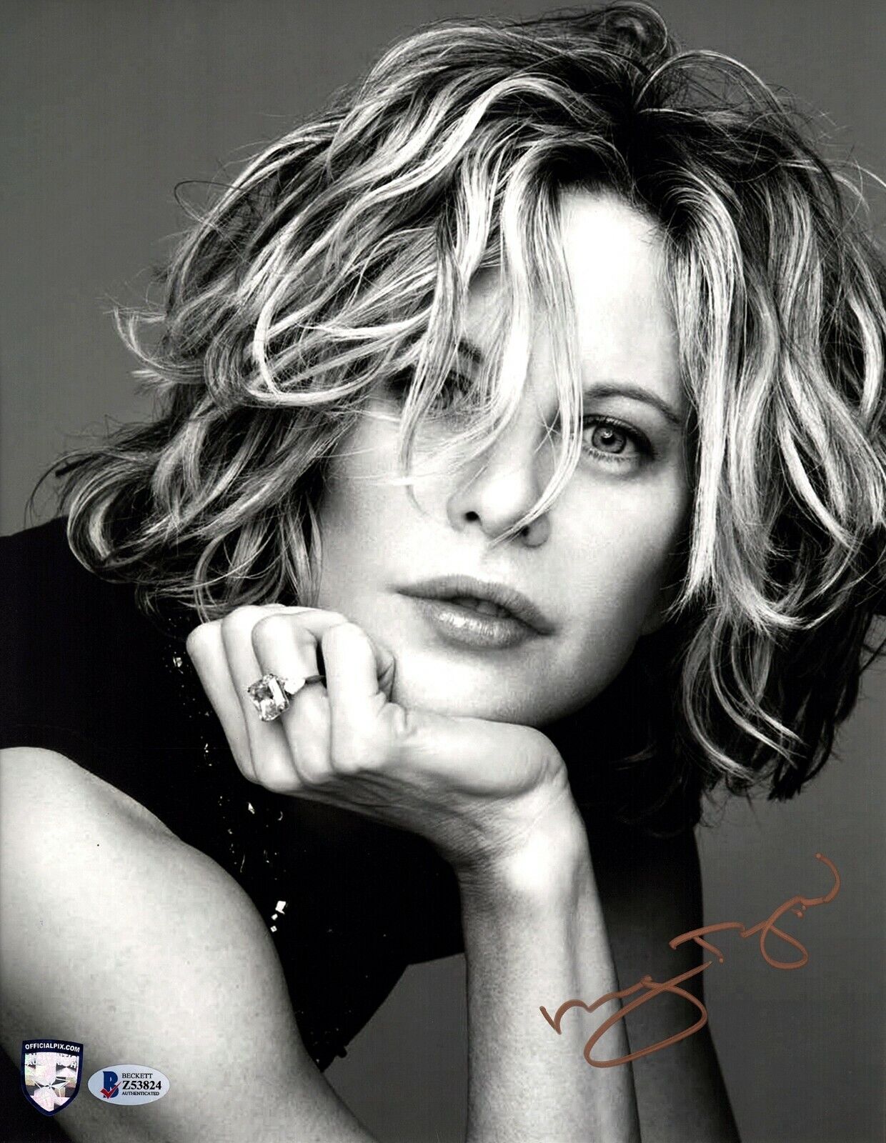 MEG RYAN Signed Autographed Sexy 11x14 Photo Poster painting Official Pix & Beckett BAS #Z53824