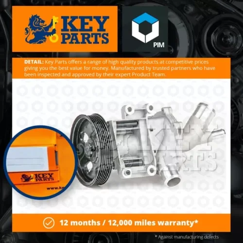 Water Pump fits MINI COOPER 1.6 01 to 06 Coolant KeyParts 11511485846 Quality Parts