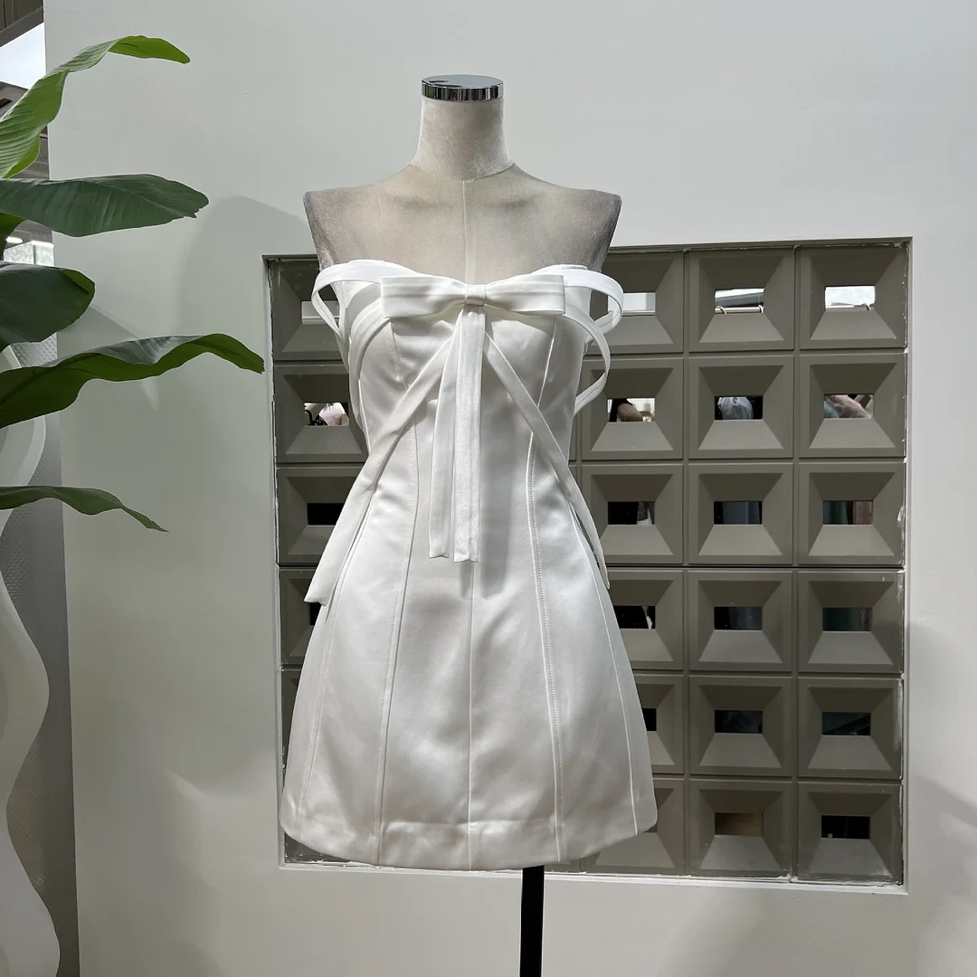 Brownm Thai Small Three-Dimensional Bow Design Corset Dress 2025 Popular Threostering Dress