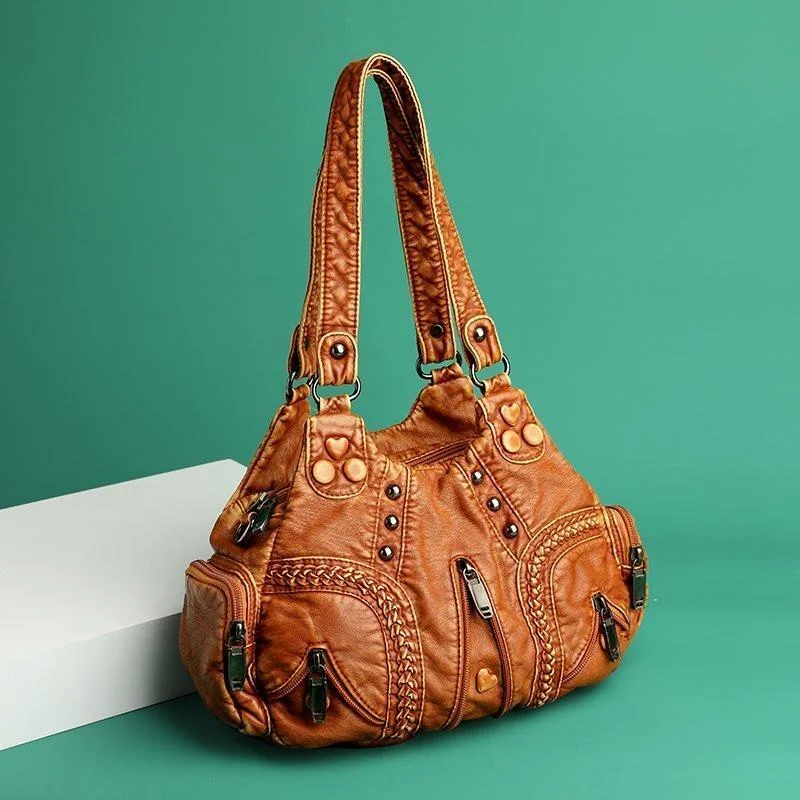 Soft PU Leather Handbag、、sdecorshop