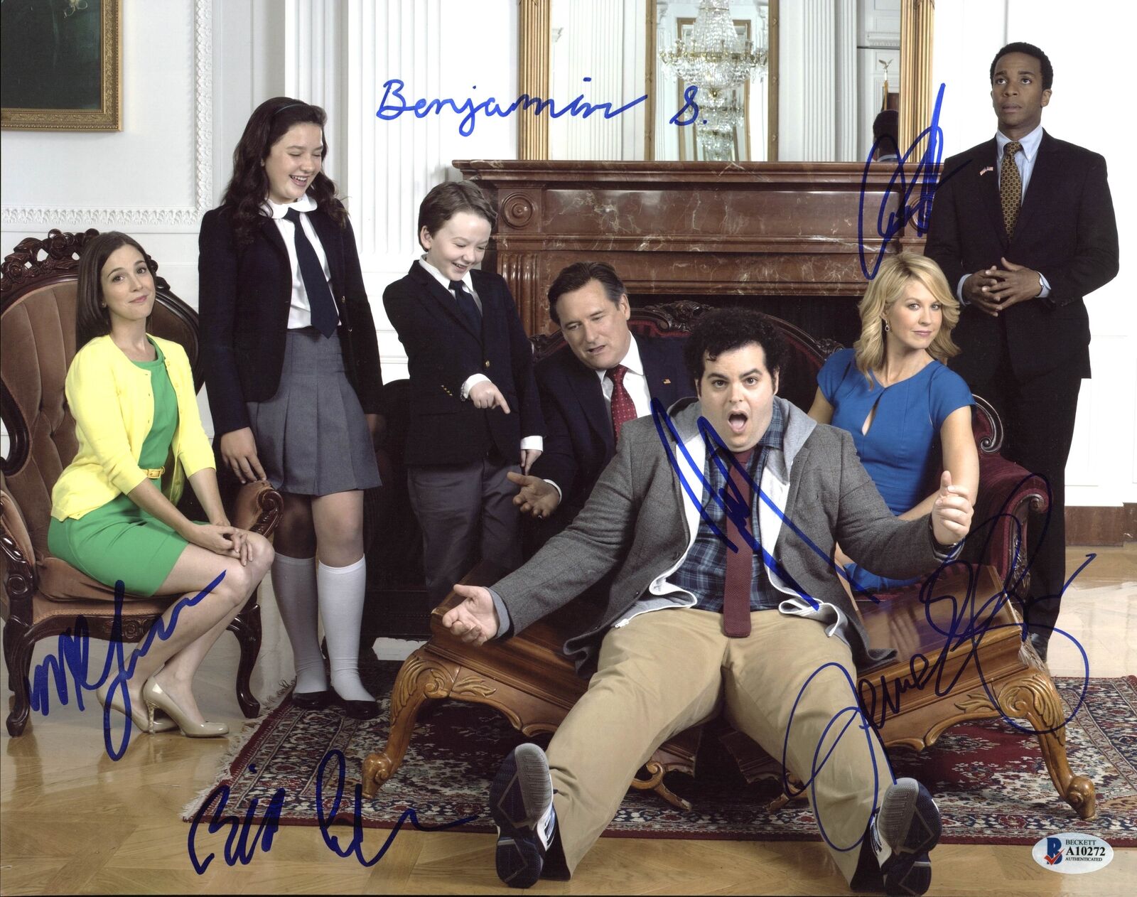 1600 Penn (Josh Gad, Bill Pullman +4) Authentic Signed 11X14 Photo Poster painting BAS #A10272