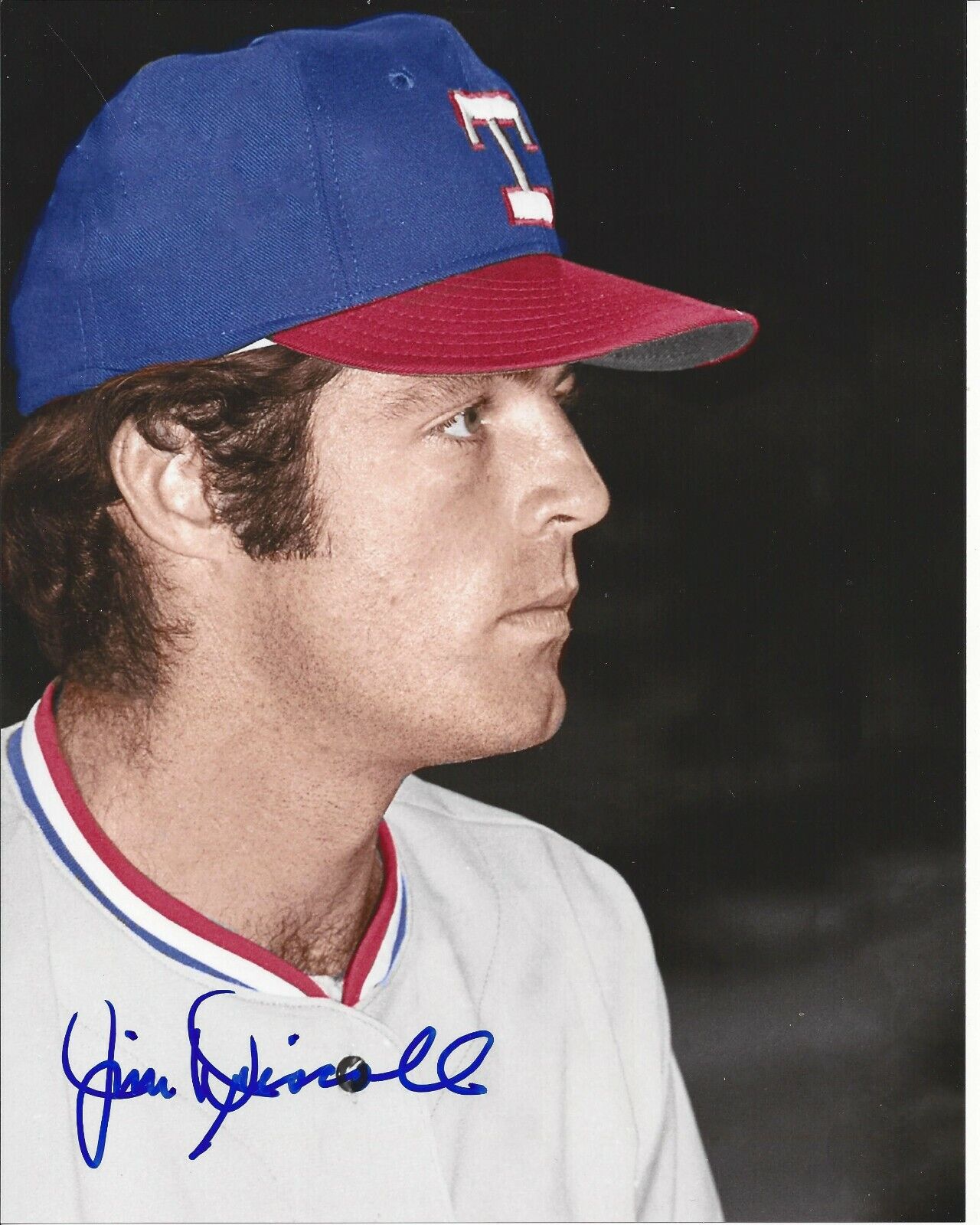 Jimmy Driscoll Autographed 8x10 Texas Rangers In Person #2