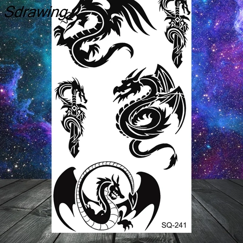 Sdrawing Bow Henna Crown Temporary Tattoos For Women Adult Girl Kids Butterfly Dream Catcher Fake Tattoo Neck Arm Hands Small Tatoo