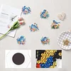 6Pcs Diamond Painting Acrylic Flower Bird Fridge Magnet