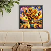 Diamond Painting-5D Full Round Drill Sunflowers in a Vase(40x40cm)