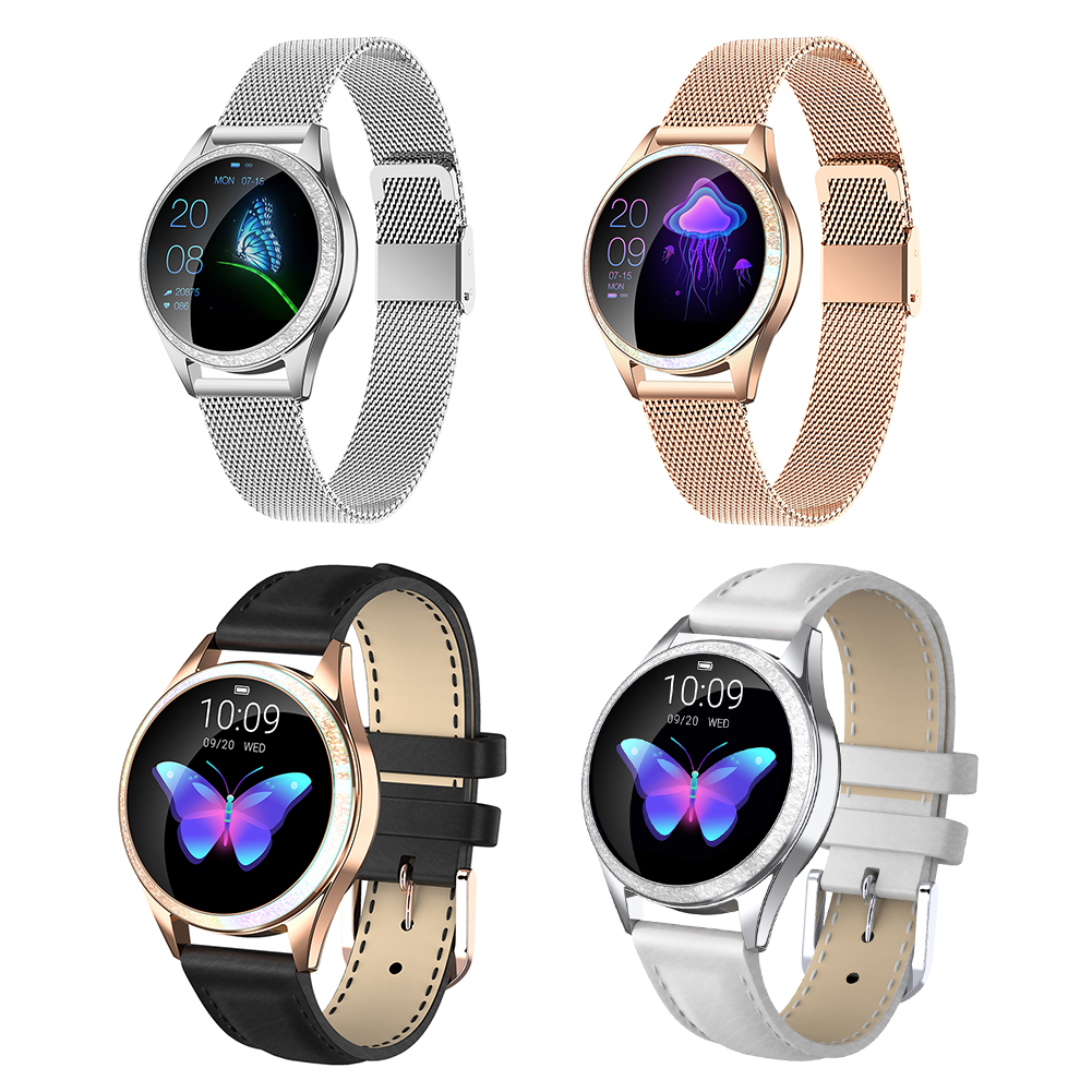 

KW20 IP68 Women Sports Smart Watch Heart Rate Bluetooth Fitness Wristband, Black, 501 Original