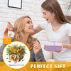 (US Local)Flower Double Sided Effect Table Top Diamond Painting Desktop Ornaments Kit (Christmas)