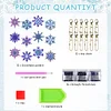12PCS Diamond Painting Snowflakes Double Sided Keychain