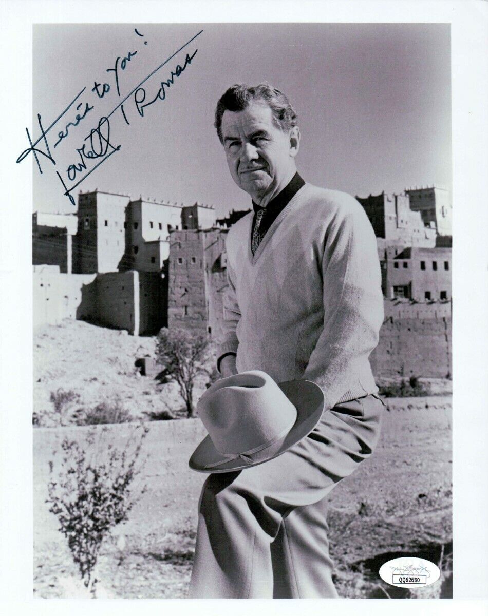 Lowell Thomas Signed Autographed 8X10 Photo Poster painting Actor Writer JSA QQ62680