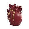 Anatomical Heart Vase, Creative Heart Resin Statue Human Heart Vase Heart Shape Flower Vase for Desktop Living Room
