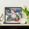 Diamond Painting - Partial Special Shaped Drill - Winter Xmas Duck(Canvas|30*30cm)