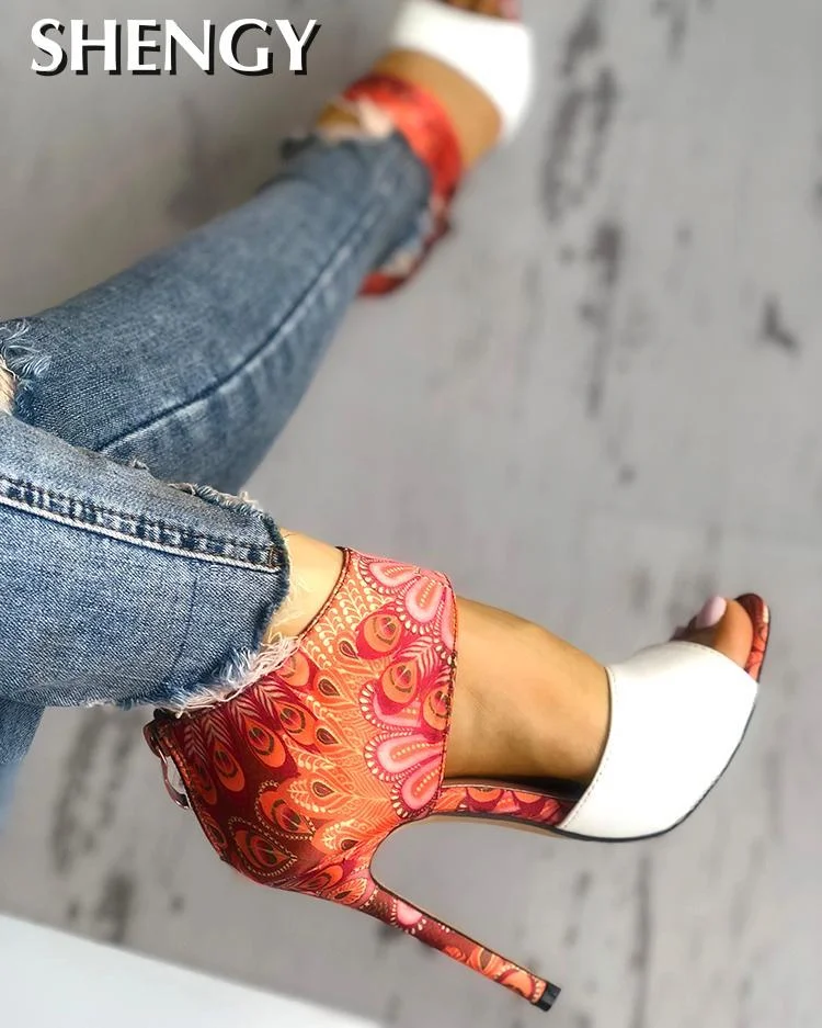 2020 Thin Heeled Sandals New shoes woman High Heels Pumps Sandals Fashion Summer Sexy