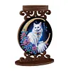 Chat en bois - Bougeoir bricolage 5d
