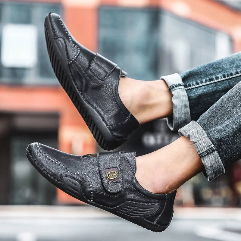 Casual Men genuine Leather Shoes Boat Man's shoes Loafers Mocassin Men's loafer Man Slip on Moccasins Driving Brand Desinger