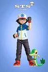 1/20 & 1/8 Scale World Zukan Main Characters of Pokemon TV Unova Team ...