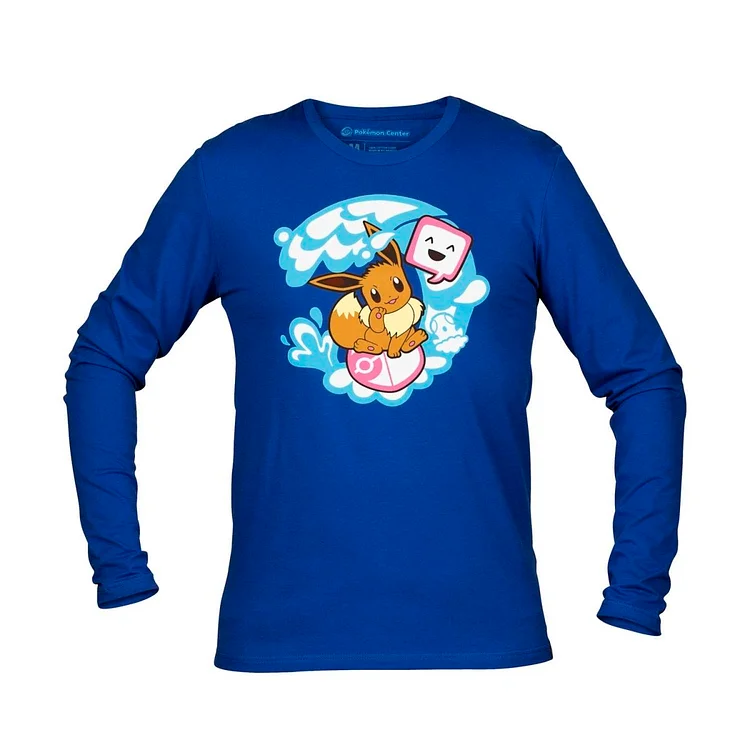 Exploring with Eevee Fitted Long-Sleeve T-Shirt - Adult