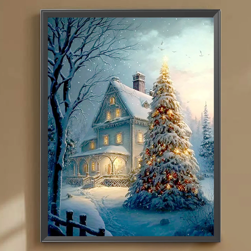 Diamond Painting - Full Round Drill - Xmas Tree(Canvas|30*40cm)