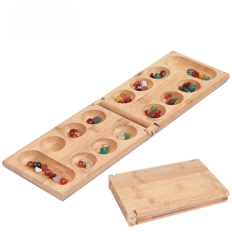 Gem Chess Mancala Children’s Puzzle Particles Returned To The Warehouse Solid Wood African Chess Hus