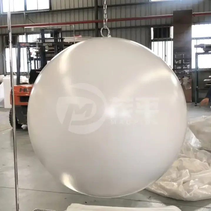 large stainless steel white sphere garden decorative sphere