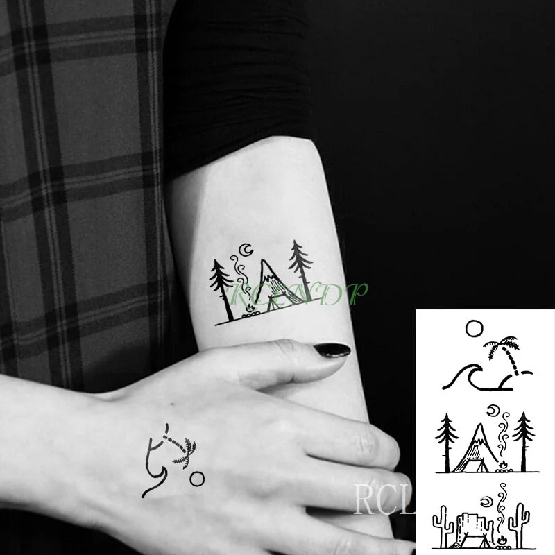 Waterproof Temporary Tattoo Stickers cartoon lovely dog head animal Fake Tatto Flash Tatoo small tattoos for girl Women Men kid