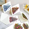 (US Only)6PCS Christmas Tree DIY Diamond Art Greeting Cards Congratulations Cards & Gifts