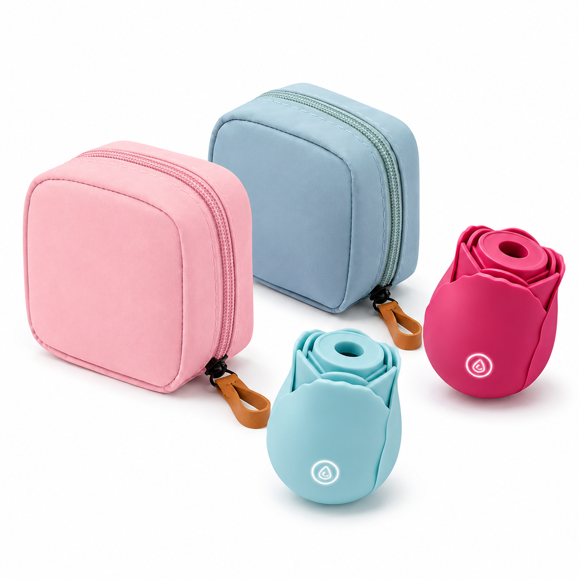 Glow, Play & Go: LunaGlow & Original Rose Toy 4-Piece Travel Set