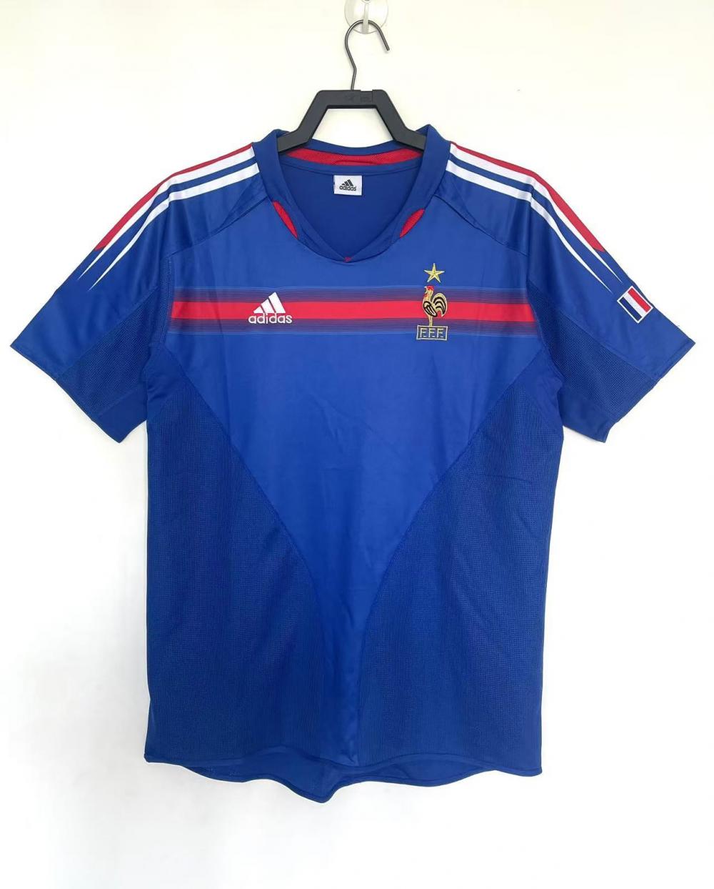 2004 Retro France Home Football Shirt 1:1 Thai Quality jersey|football shirt|football kit
