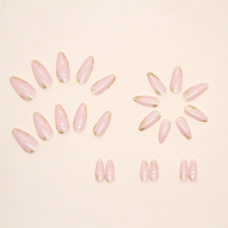 Churchf Churchf Powder Through Minimalist In Almond Armial Shiny Gold Powder Atmospheric Sweet Wearable Nail Film Finished Nails