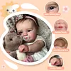 [Heartbeat💖 & Sound🔊] 20" Awake Handmade Reborn Baby Doll Realistic Reborn Baby Toddlers Girl Renee with Brown Hair - RBBI-Myrebornbabydoll&reg; Myrebornbabydoll&reg;