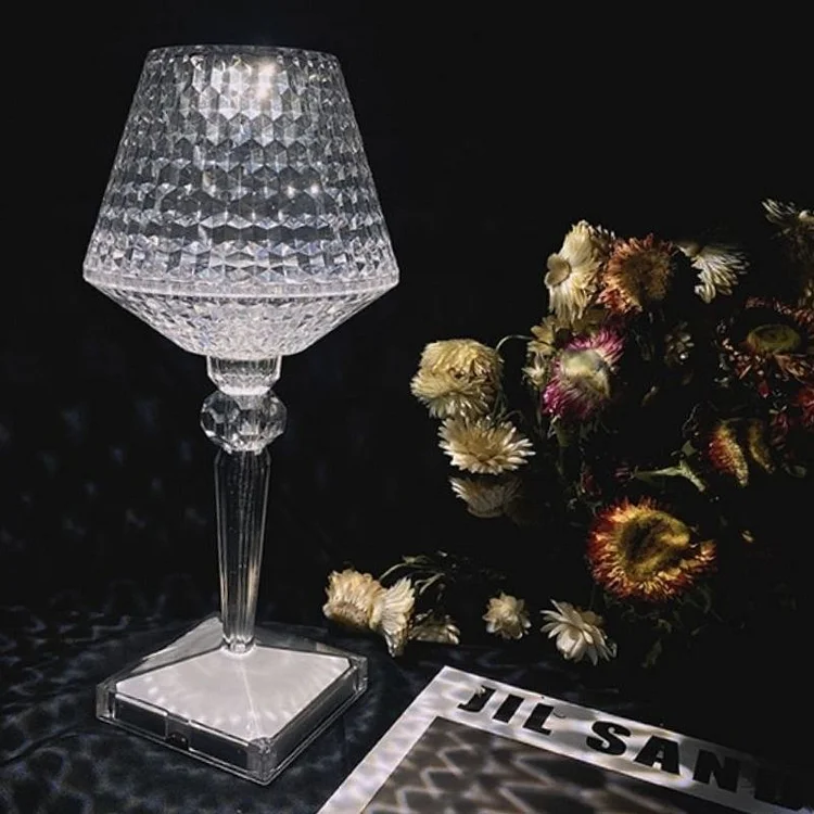 Crystal Diamond Table Lamp - Create Romantic Atmosphere - Appledas