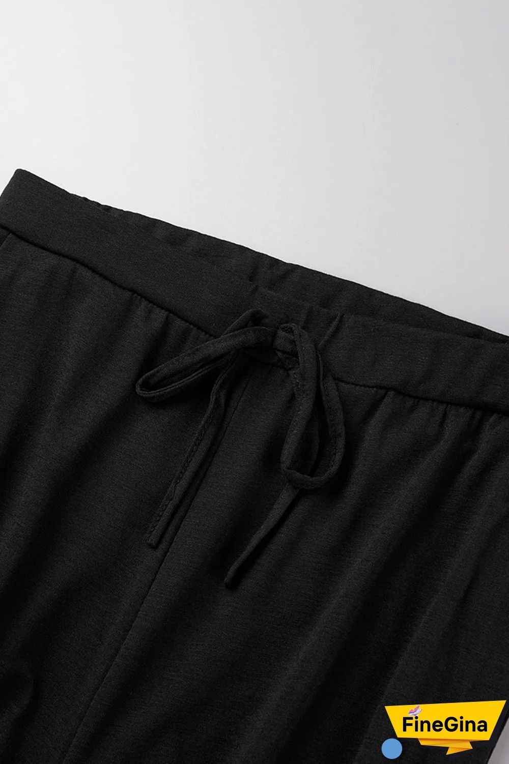 Yellow Casual Solid Basic O Neck Long Sleeve Two Pieces