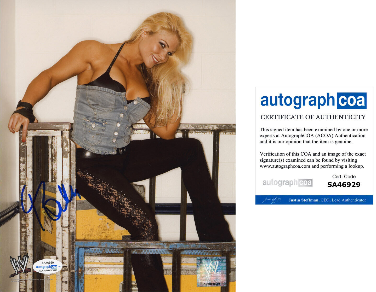 BETH PHOENIX signed Autographed WWE