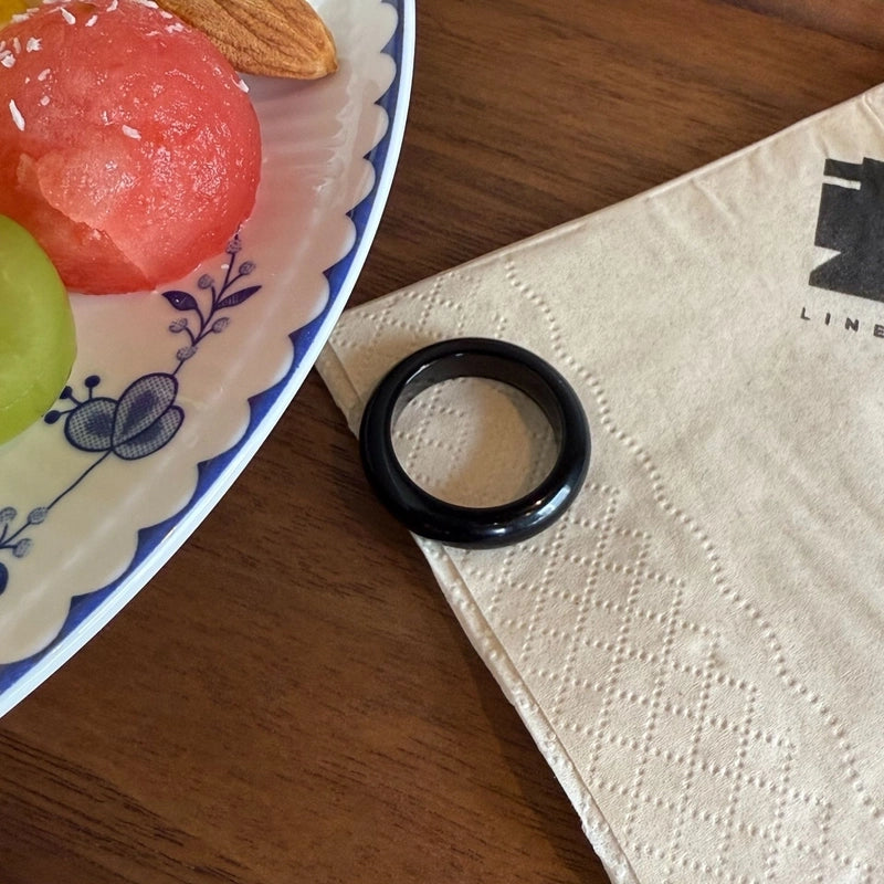 Hip-Hop Commute Geometric Copper Plating Open Rings