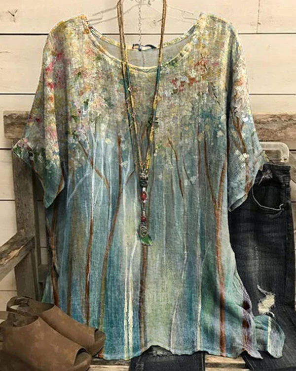 Women's Floral Pattern Top