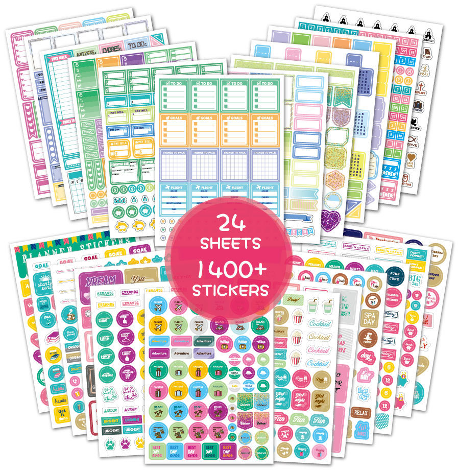 Ultimate Year-Round Planner Decor Kit - 12 Sheets of Premium Seasonal Stickers