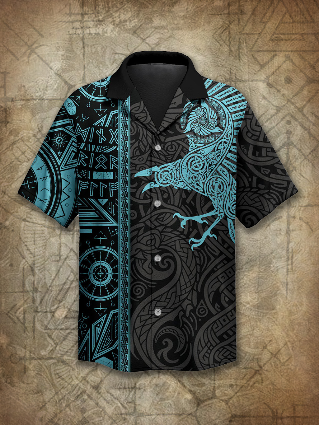 Viking Raven Knot Norse Spirit Power Heritage Hawaiian Shirt / Rvogue / Rvogue