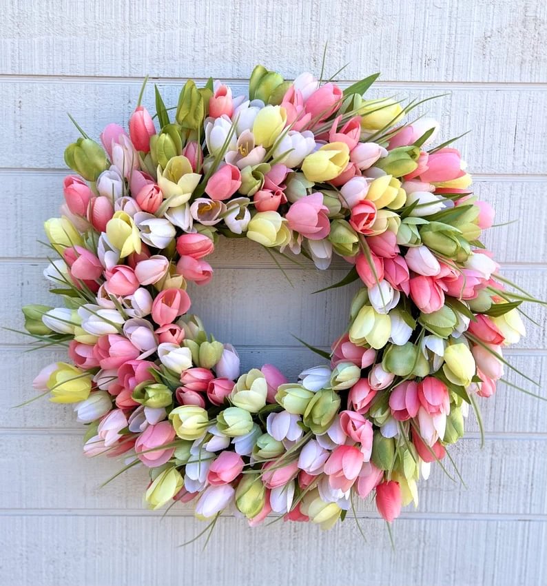 💖Mother's Day Sale💖45%OFF-Spring Tulip Wreath