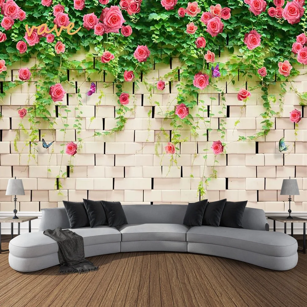 Nigikala Flower Plant Fabric Large Tapestry Wall Hanging Boho Hippie Green Floral Cloth Tapestry Aesthetic Bedroom Room Decor