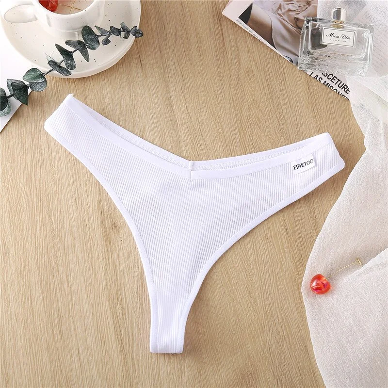 Billionm Cotton Thread Sexy Thong Women Breathable Comfortable Underwear Panties Fashion M-XL Briefs Low Waist Lingerie New 2020