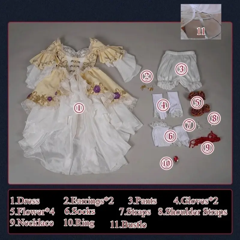 [Wetrose] In Stock SSR Identity V Bloodbath Bloody Queen Mary Dress Cosplay Costume 
