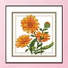 Flower-11CT Stamped Cross Stitch Kit(21*21cm)