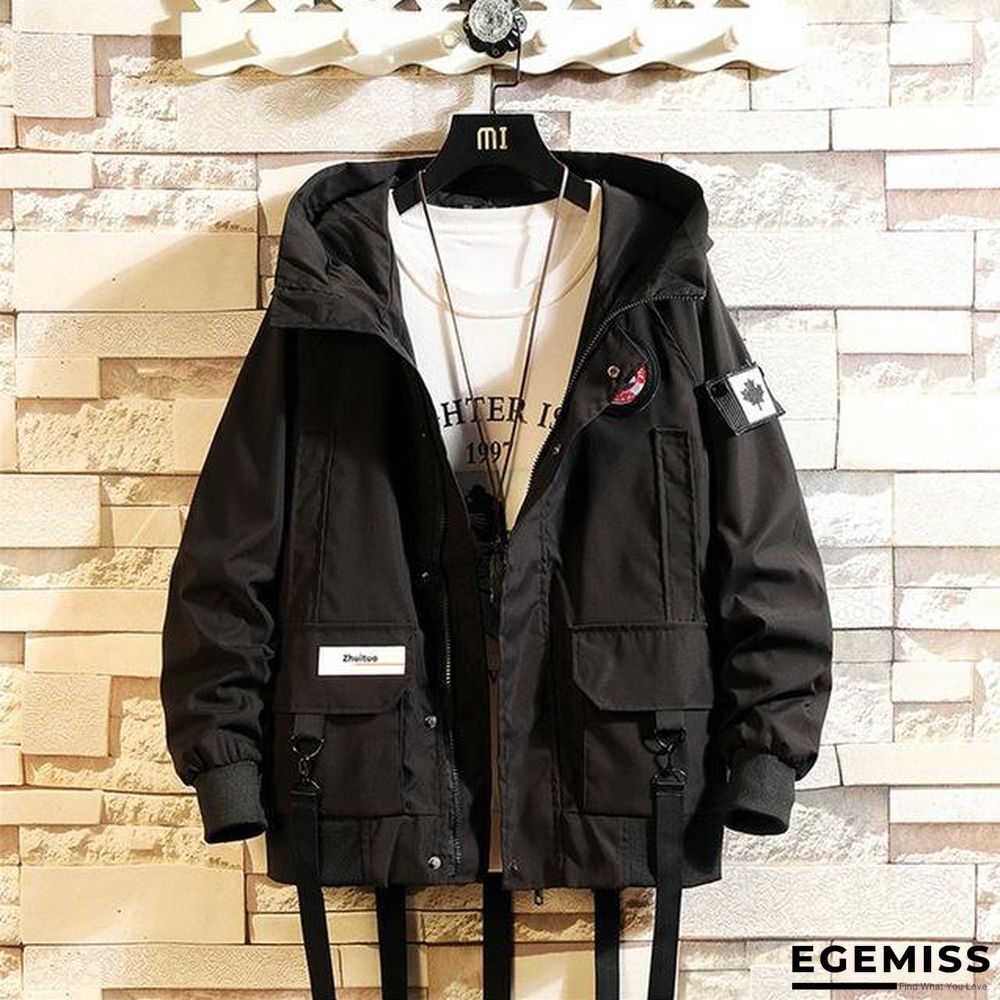 Camouflage Multi-Pocket Hooded Jackets Men Fashion Street Brand Long-sleeved Home Leisure | EGEMISS