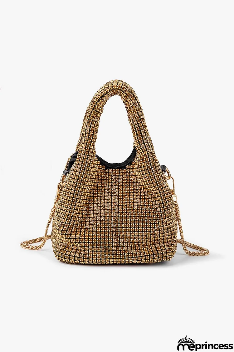 Rhinestone Bucket Handbag Crossbody Bag