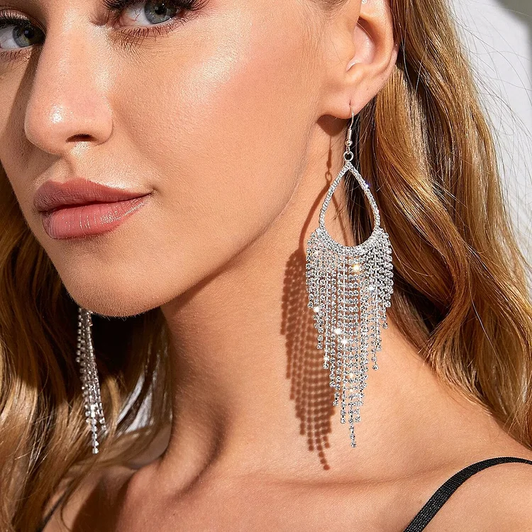 Drop Fringe Exaggerated Super Fairy Earrings