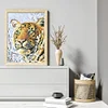 Bead Embroidery - Partial Printed 9CT Tiger(28x20 CM)