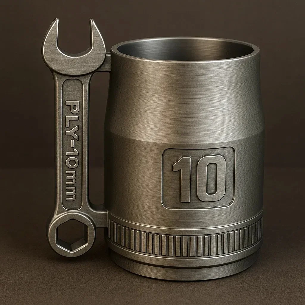 Stainless Steel Spanner Mug