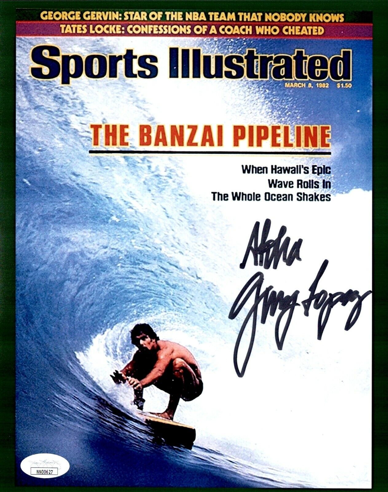 GERRY LOPEZ Signed MR. PIPELINE Surfing Legend 8x10 Photo Poster painting Autograph JSA COA Cert