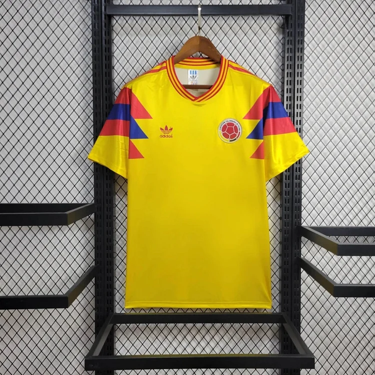 1990 Colombia Home Retro Kit Football