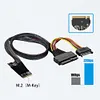 M2TO8639 M.2 M-Key to U.2 SFF-8639 Adapter Cable for 2.5 inch NVMe SSD